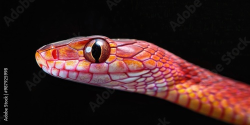 Pink Phase Western Coachwhip Snake Species photo