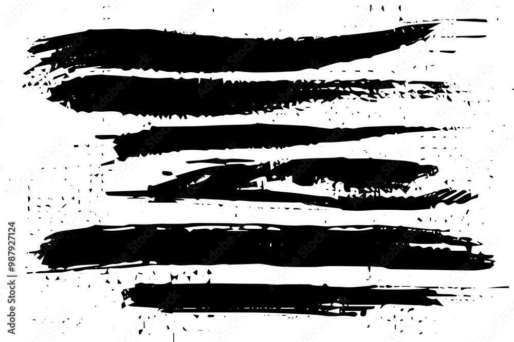 Grunge Black Ink Paint Stroke for New Design - Vector Brush with Transparent Background Effect Grunge Black Ink Paint Stroke for New Design - Vector Brush with Transparent Background Effect