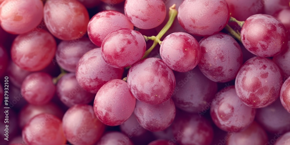 A close-up view of fresh, juicy grapes with a focus on their vibrant purple skin. These grapes are perfect for snacking or adding to dishes. Enjoy their natural beauty and healthy benefits. AI A close-up view of fresh, juicy grapes with a focus on their vibrant purple skin. These grapes are perfect for snacking or adding to dishes. Enjoy their natural beauty and healthy benefits. AI