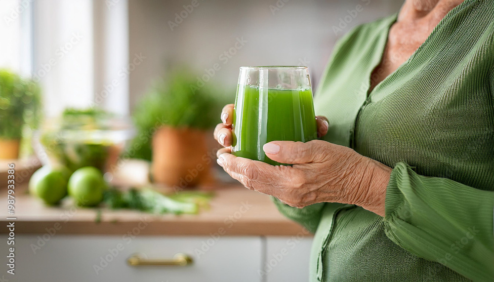 banner of healthy unrecognizable elderly woman smiling while holding glass with green juice
. be healthy, banner of healthy unrecognizable elderly woman smiling while holding glass with green juice
. be healthy,