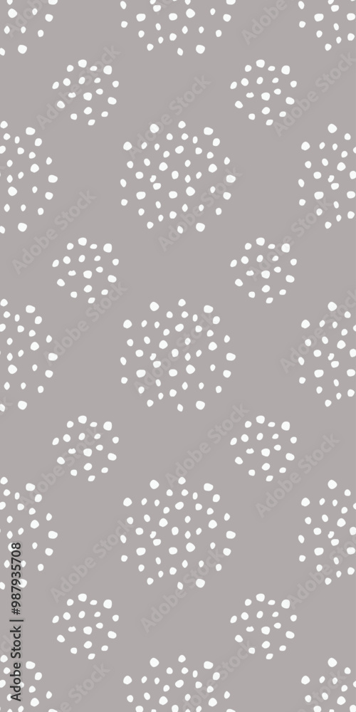 A repeating pattern of white dots on a gray background, suitable for graphic design and textile applications. A repeating pattern of white dots on a gray background, suitable for graphic design and textile applications.