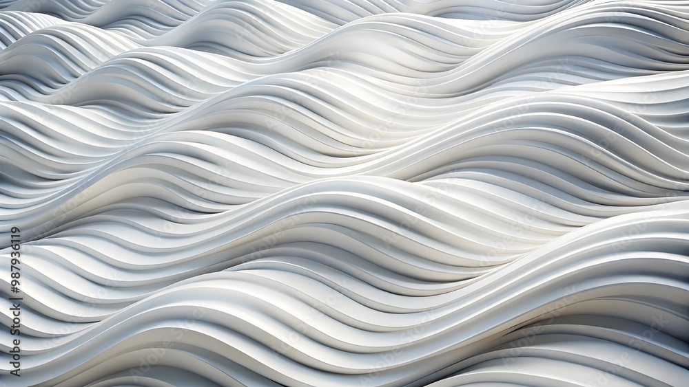 Obraz premium seamless white wave texture on a soft abstract background