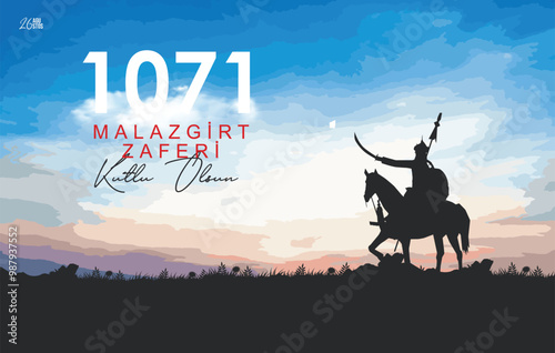 1071 malazgirt zaferi kutlama tasarımları. Translation: 1071 Manzikert victory celebration designs.