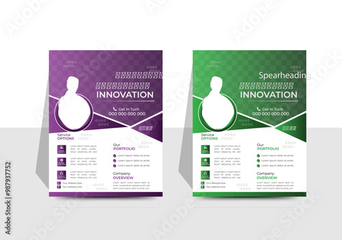 Creative Corporate & Business Flyer Template Design, abstract business flyer, vector template design. Brochure design, cover, annual report, poster, flyer and 2 color.