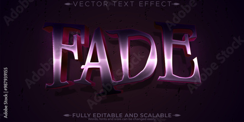 Fade text effect, editable horror and scary text style