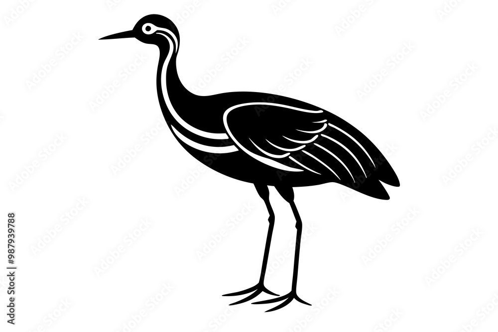 Fototapeta premium illustration of a crane