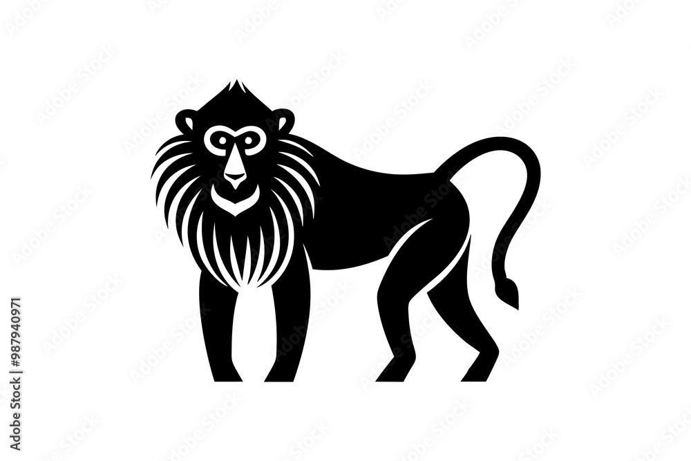 Fototapeta premium illustration of a lion