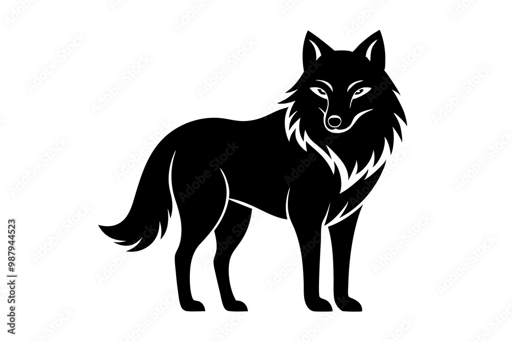 Obraz premium wolf isolated on white background