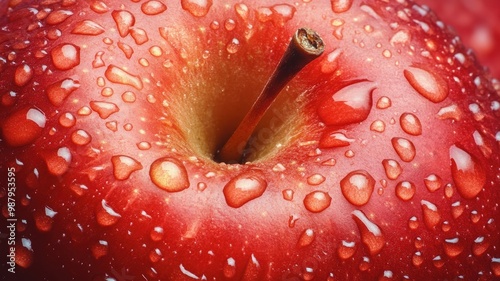 Macro image of a fresh red ...