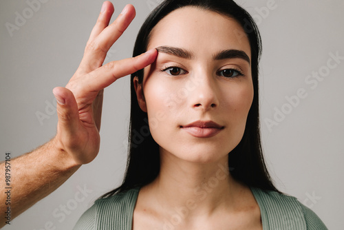 Fotografie Blepharoplasty to get rid of excess skin from eyelids