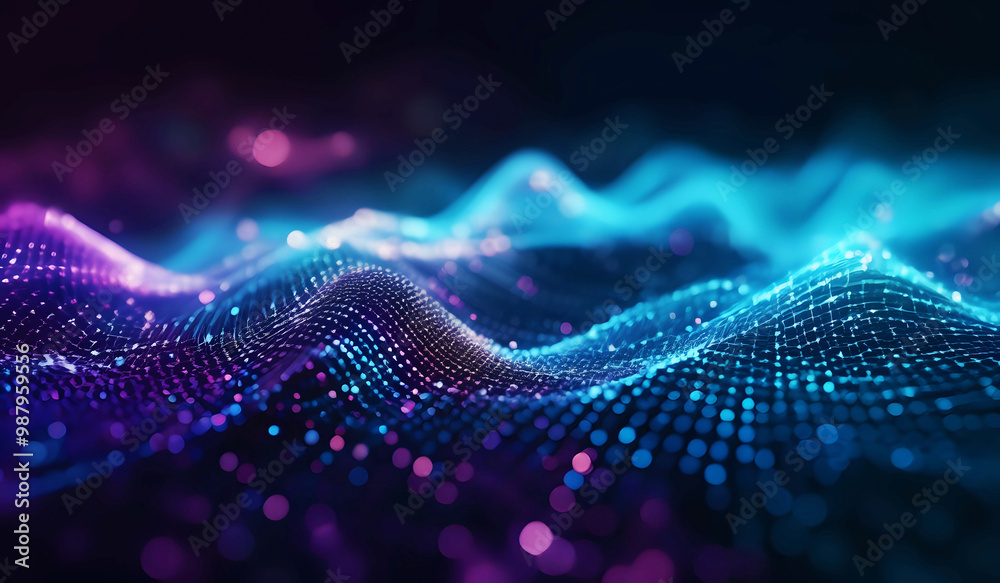 Iridescent digital networking, internet, cyber and business background Iridescent digital networking, internet, cyber and business background