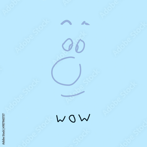 Wow creative concept. Man looking surprised.