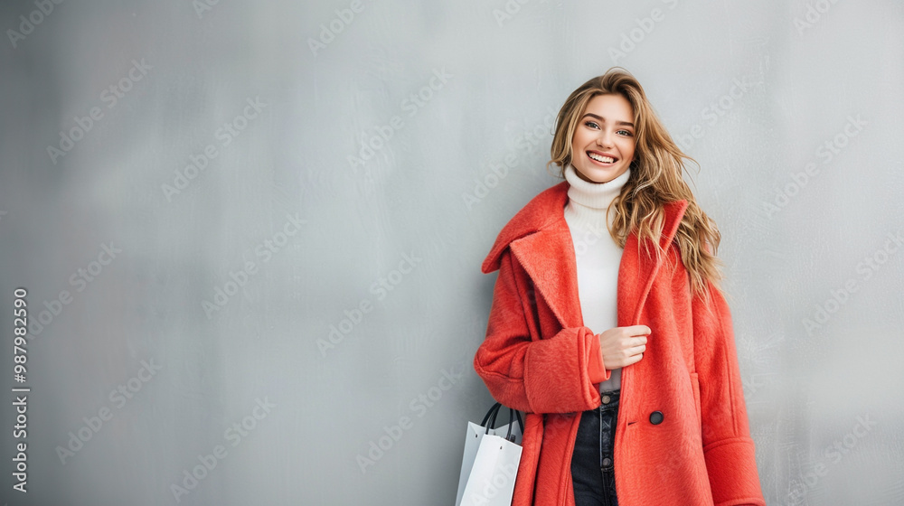 Gen z models girl with shopping bags.
Gen z models girl with shopping bags.
