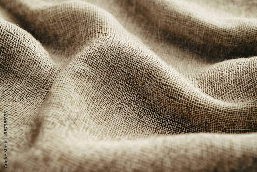 close-up of natural brown burlap fabric texture background close-up of natural brown burlap fabric texture background
