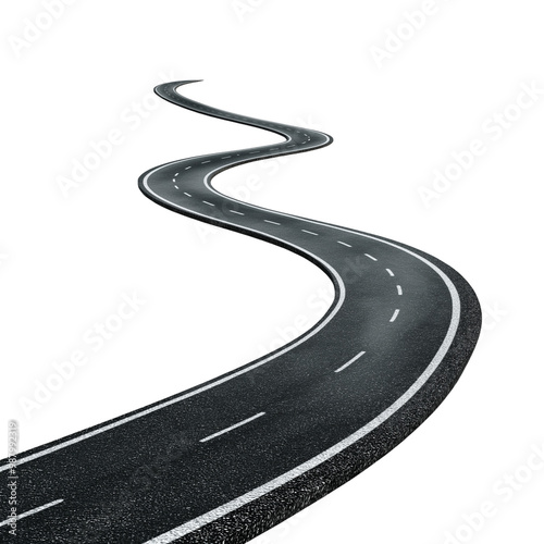 Asphalt road for composition png transparent