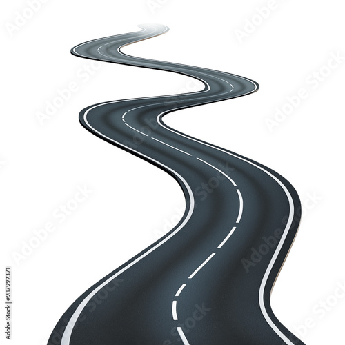 Asphalt road for composition png transparent