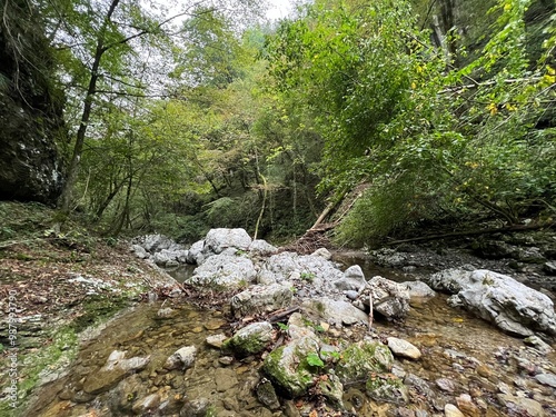 The Doblarec Gorge or Perilo Gorge, Rocinj (Slovenia) - Schlucht des Baches Doblarec (Slowenien) - Kanjon potoka Doblarec, Soteska Doblarec ali soteska Doblarca, Ročinj (Slovenija) photo