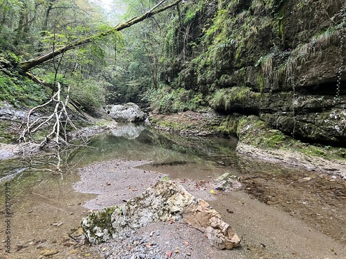 The Doblarec Gorge or Perilo Gorge, Rocinj (Slovenia) - Schlucht des Baches Doblarec (Slowenien) - Kanjon potoka Doblarec, Soteska Doblarec ali soteska Doblarca, Ročinj (Slovenija) photo