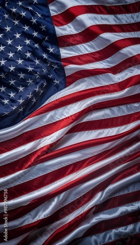 Obraz na płótnie celebrating united texture states texture american vertical smoke flag background independence american flag smoke texture background vertical artwork artistic us flag wave patriotic america freedom w salonie