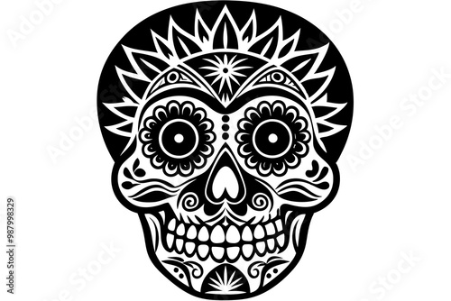 Decorative Calavera Skulls Embracing Mexican Culture and Celebrations photo