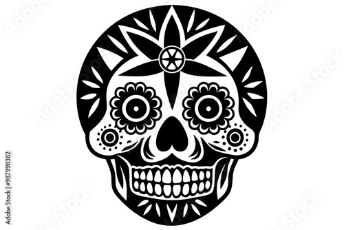 Decorative Calavera Skulls Embracing Mexican Culture and Celebrations photo