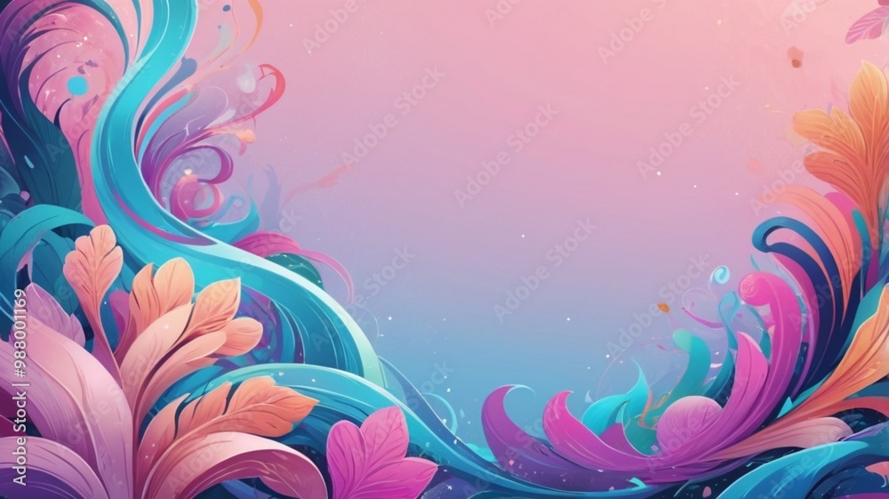 abstract floral background abstract floral background