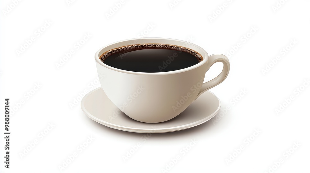 Minimalist Vector Illustration of Dark Coffee Cup on White Background - Simple and Elegant Coffee Concept Design Minimalist Vector Illustration of Dark Coffee Cup on White Background - Simple and Elegant Coffee Concept Design