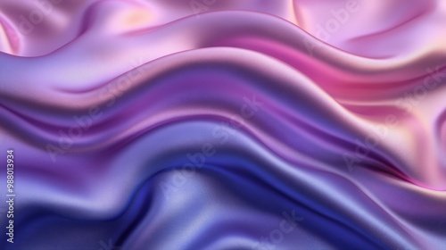 render abstract violet wavy backgroun pink blue iridescent texture ripples modern fashion textile trendy design silky fabric