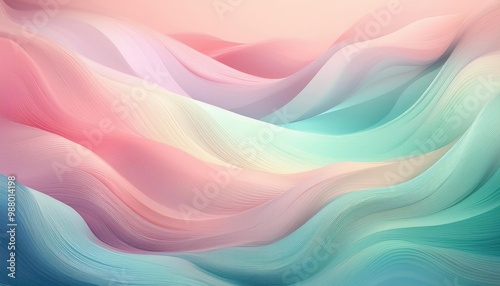 Soft wave silk texture.