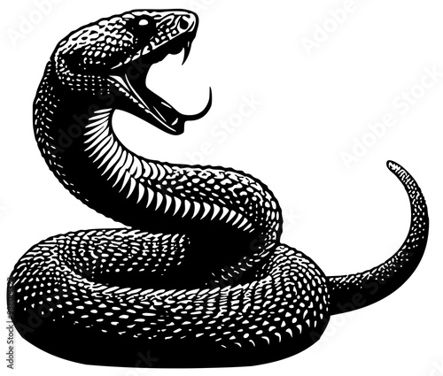 black and white snake, black and white rattlesnake, 