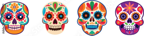 skull smoked cigarette Sate vector illustration