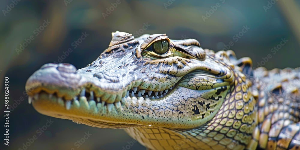 Fototapeta premium Close-up view of a Nile crocodile