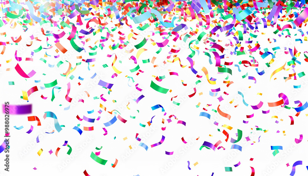 Fototapeta premium streamers and confetti background 