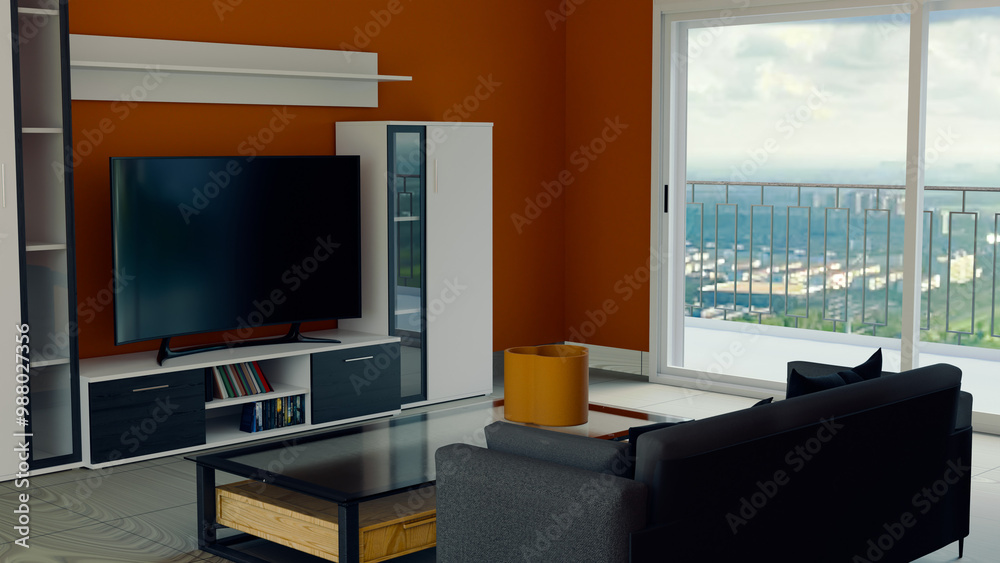 A Cozy and Elegant Living Room 3d Render
A Cozy and Elegant Living Room 3d Render