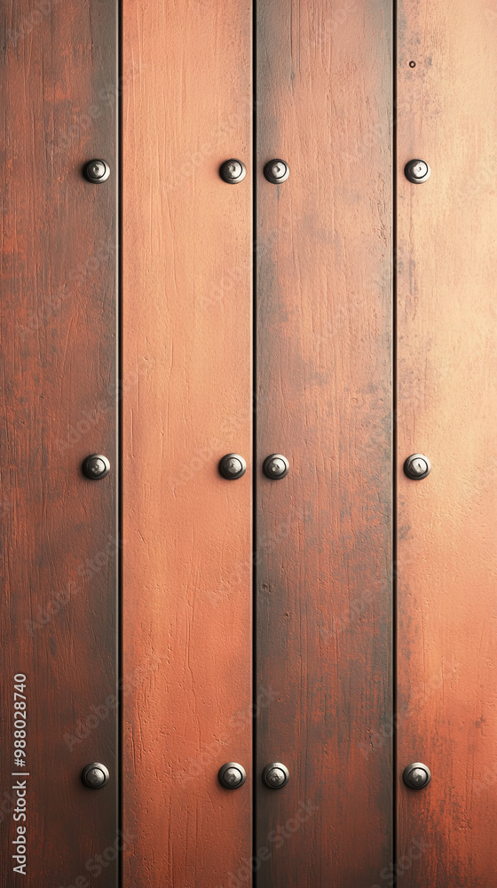 Rustic wooden planks with metal accents. Rustic wooden planks with metal accents.