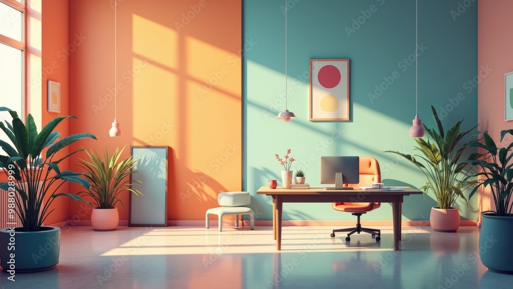minimalist workspace surreal abstract background minimalist workspace surreal abstract background