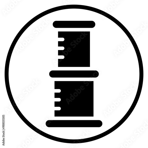 aeropress glyph icon