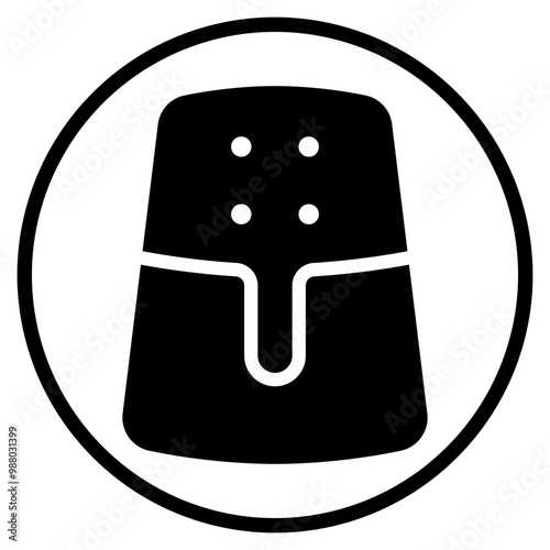 air fryer glyph icon