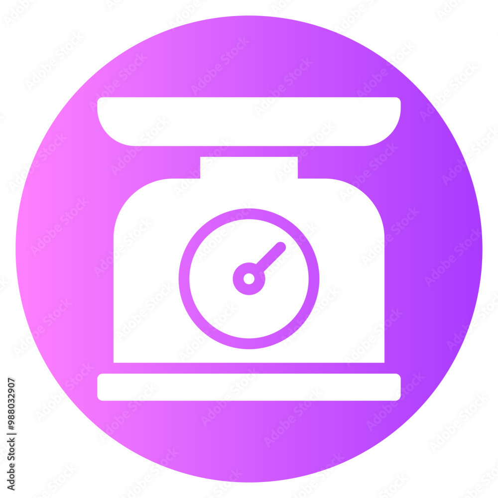food scale gradient icon food scale gradient icon
