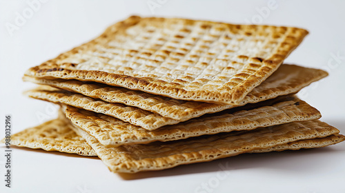 matzah isolated on white, eastern food, israeli food isolated on white, vegan food, kosher food