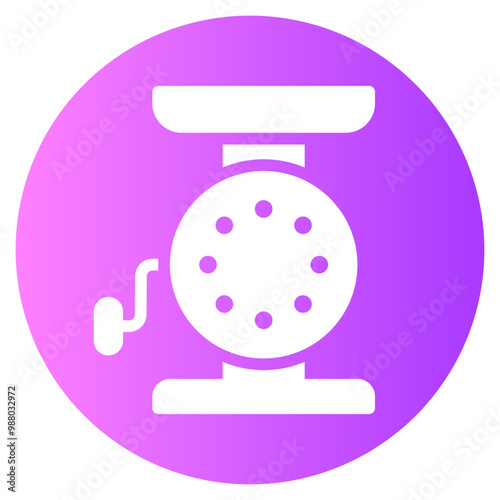 meat mincer gradient icon