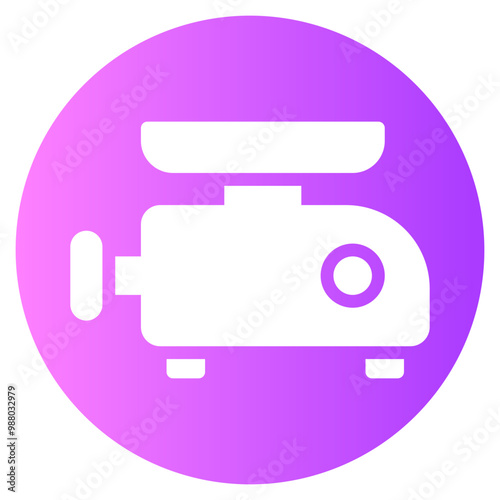 meat grinder gradient icon