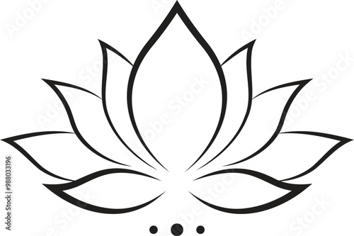 Lotus flower drawing clip art photo