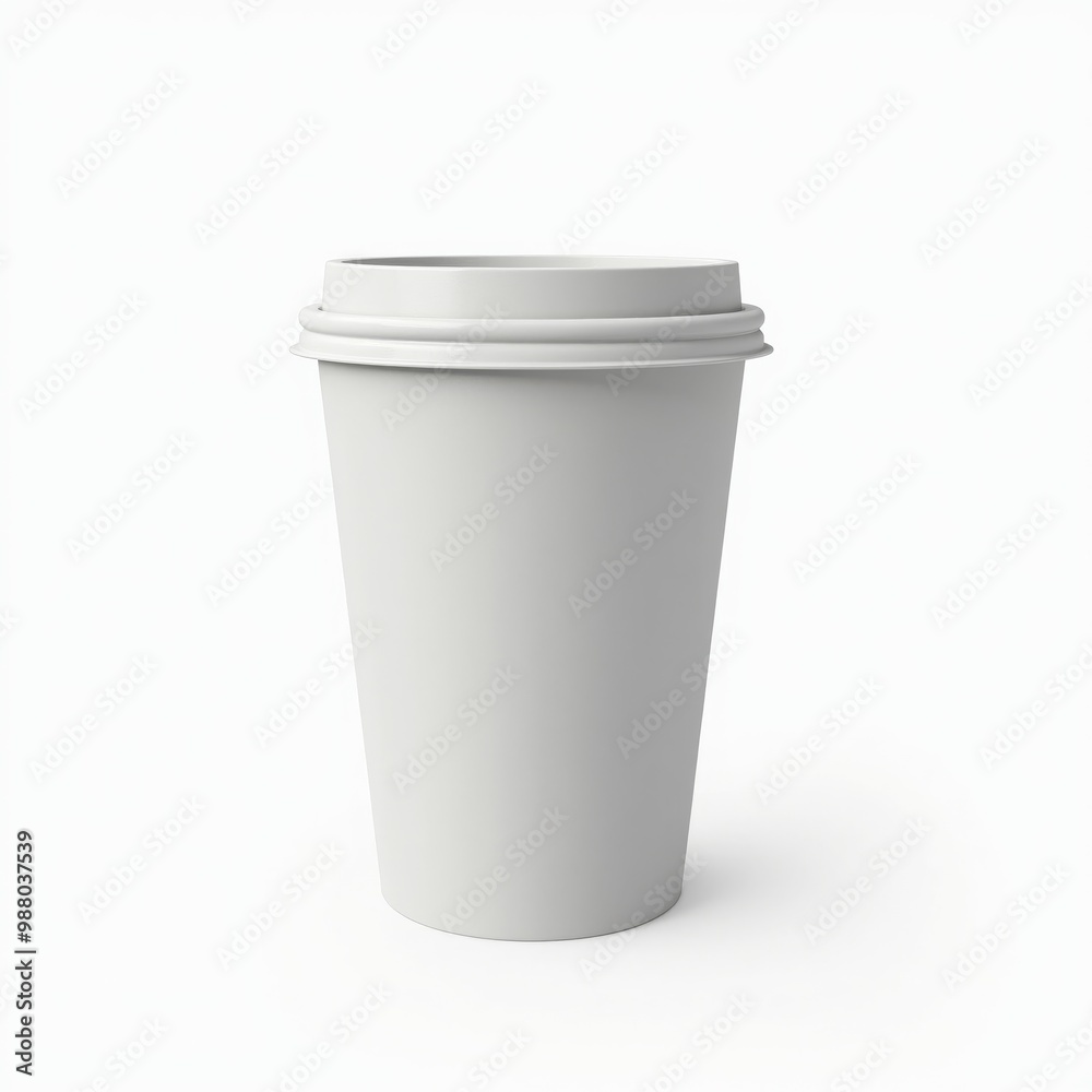empty white paper cup isolated on white background. suitable for mockups. empty white paper cup isolated on white background. suitable for mockups.