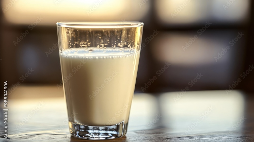 Fresh milk in a glass, with condensation on the outside, emphasizing its freshness and purity, set against a clean, minimalistic background. Fresh milk in a glass, with condensation on the outside, emphasizing its freshness and purity, set against a clean, minimalistic background.