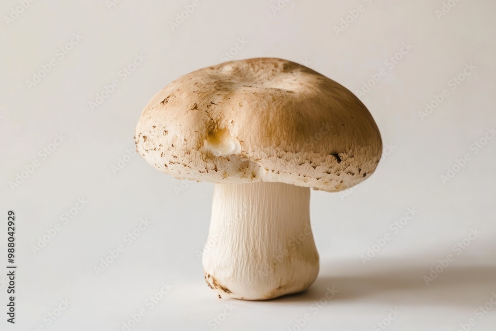 Mushroom cooking on solid white background, single object Mushroom cooking on solid white background, single object