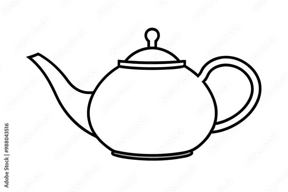teapot vector silhouette icon, teapot illustration teapot vector silhouette icon, teapot illustration