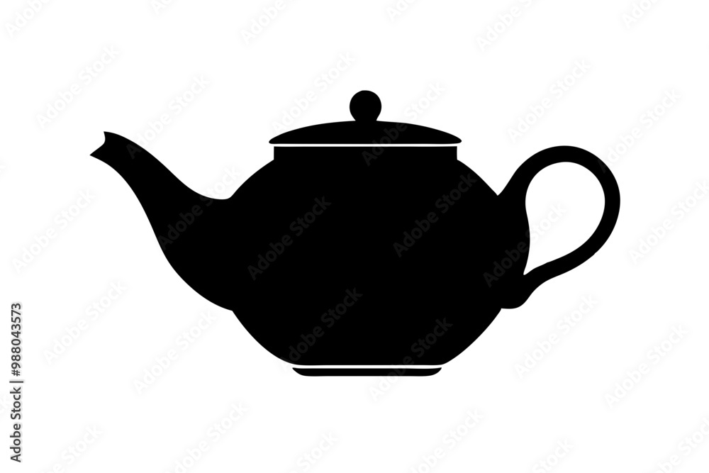 teapot vector silhouette icon, teapot illustration teapot vector silhouette icon, teapot illustration