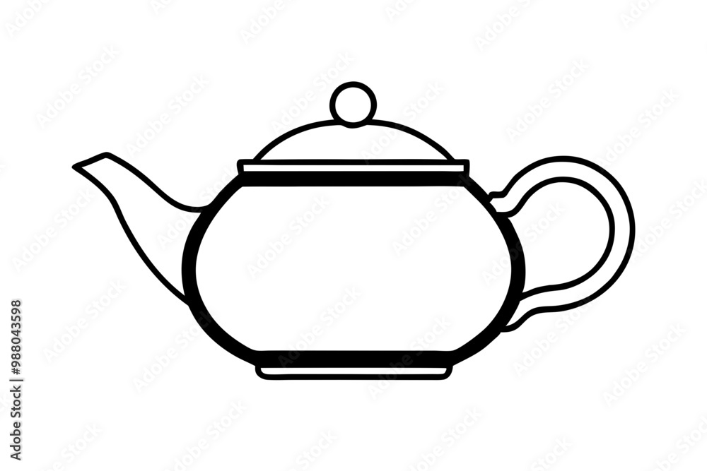 teapot vector silhouette icon, teapot illustration teapot vector silhouette icon, teapot illustration