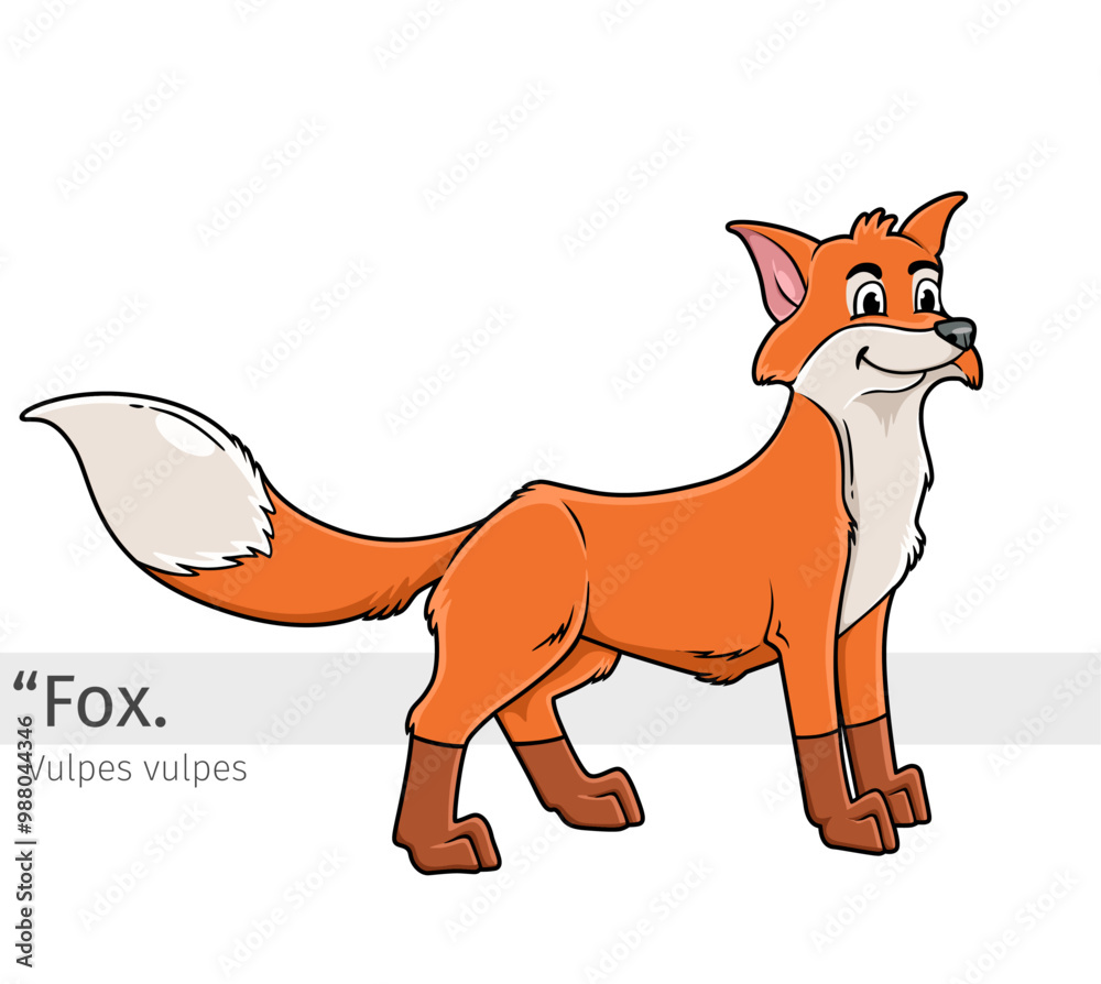 Obraz premium Fox Cartoon illustration